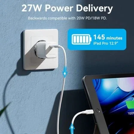 Vention Cable USB 2.0 Tipo-C a Lightning Macho 27W 480Mbps 1m Blanco Carga y Sincronización Vention Cable USB 2.0 Tipo-C a Lightning Macho 27W 480Mbps 1m Blanco Carga y Sincronización